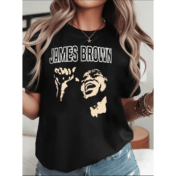 Soul Funk Music Legend Vintage Graphic Tee Classic Performer Unisex T-Shirt V15699, up to Size 5XL