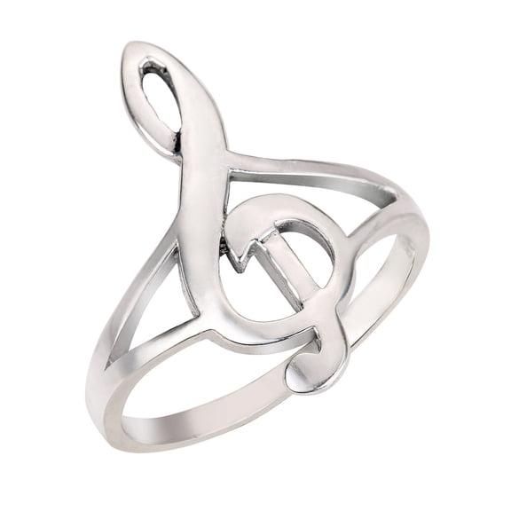 Soul Harmony Music Note Ring Sterling Silver Size 12