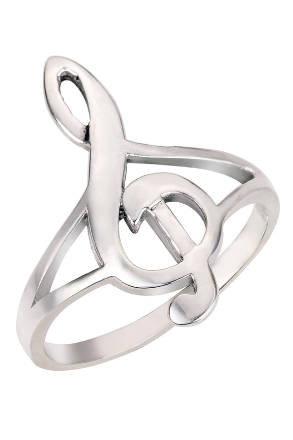 Soul Harmony Music Note Ring Sterling Silver Size 12