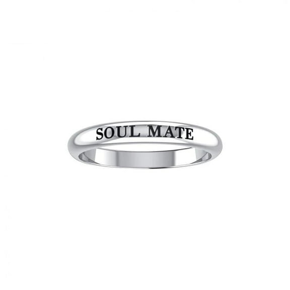 Soul Mate 925 Sterling Silver Ring Fine Empowering Words Affirmation Jewelry
