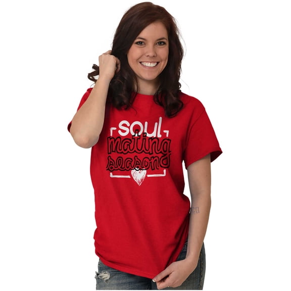 Soul Mating Season Funny Valentines Women's Graphic T Shirt Tees Brisco Brands S