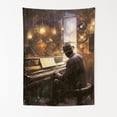 thumbnail image 1 of Soul Music Nostalgia Wall Tapestry for Bedroom by DC | African American Tapestry Wall Hanging & Aesthetic Decor for Dorm, Living Room, Picnic & Home | 39"x52", 1 of 7