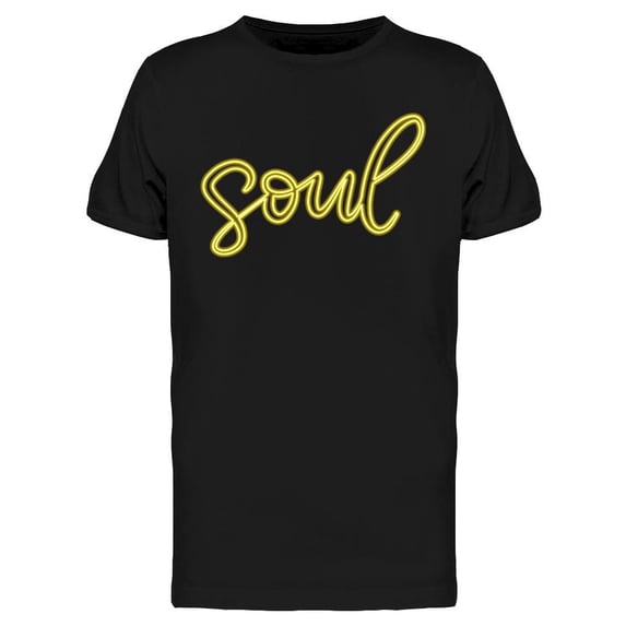 Soul Neon Sign T-Shirt Men -Image by Shutterstock, Male 3X-Large