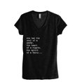 thumbnail image 1 of Soul Of A Gypsy Women's Fashion Relaxed V-Neck T-Shirt Tee Heather Black Small, 1 of 5