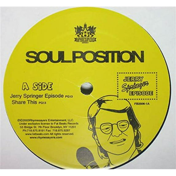 Soul Position - Jerry Springer - Rap / Hip-Hop - Vinyl
