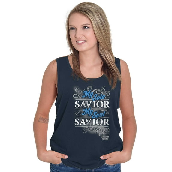 Soul Savior Jesus Christ Christian Tank Top Tee Shirt Women Brisco Brands S