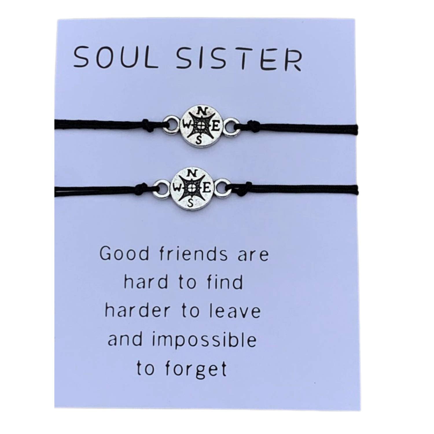 Sister Friendship Bracelet Set Best Friend Matching Jewelry Gift | Fruugo AE