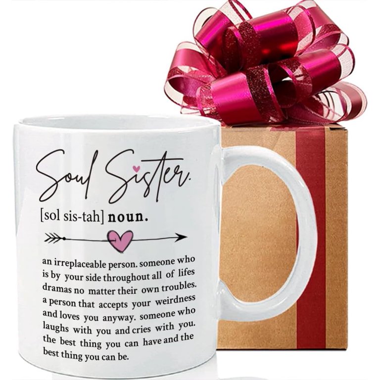 Soul Sister Definition Mug, Funny Best Friend Birthday Gifts for