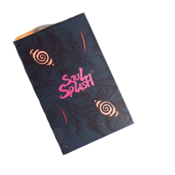 Soul Splash Tarot Cards Deck, 78Pcs Dark Gothic Skull Anime Style Divination Cards with Guidebook, Swirl Pattern Dark Purple Hard Storage Box Spiritual Tarot Set for Adult Collectors Ages 18+