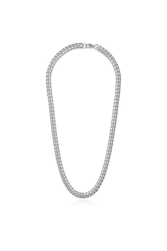 Cuban Chain Promise Necklace for Men - Durable Stainless Steel, Meaningful I Love You Card with Bible Verse, Anniversary Keepsake Gift Box (To My Husband, Silver)