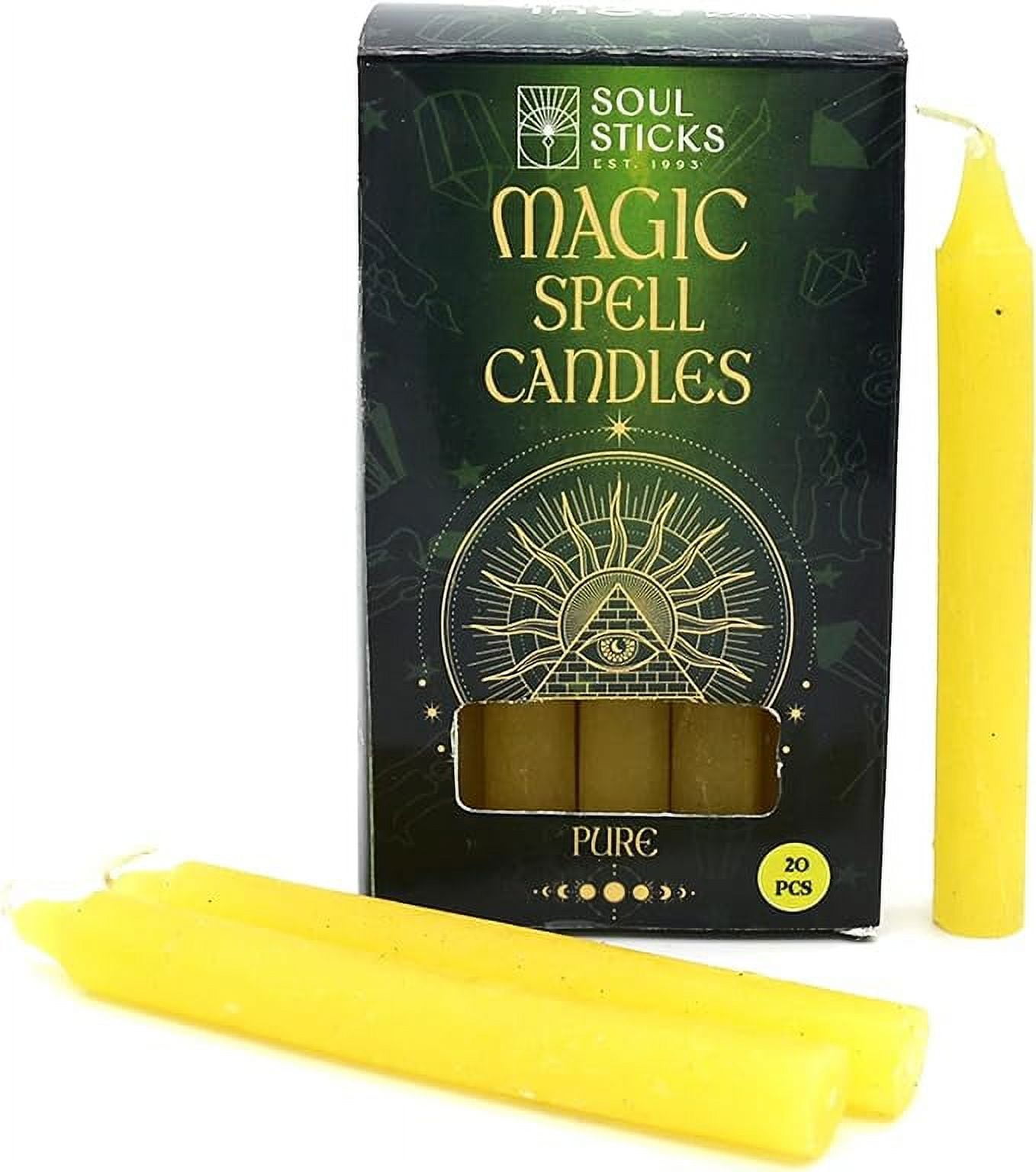 Soul Sticks 20 pcs Pure Soul Unscented 4" Magic Spell Chime Candles for