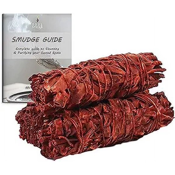 Soul Sticks 3 Pack Dragon's Blood Sage Smudge Sticks with Smudge Guide