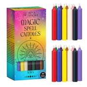 Soul Sticks Aura 4" Magic Spell Chime Taper Premium Candles 20 pcs for Rituals, Ceremonies, Meditation, Altar and Spells