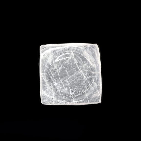 Soul Sticks 5 inch Square Bowl Plate Selenite Charging Plates For Smudge & Crystal Charging Ethically Sourced in Morocco Crystal for Smudging and Reiki