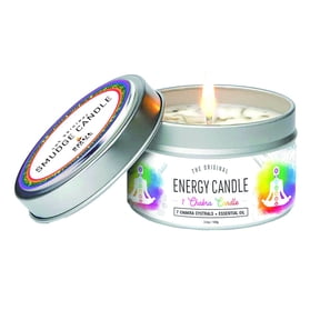Soul Sticks 7 Chakras Fragrance Blend Scented Smudge Tin Candle with Crystals and Herbs