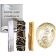 thumbnail image 1 of Soul Sticks Beginners Mini Smudge Kit Includes Black Sage 3-4" Abalone Shell Selenite Wand and Palo Santo with Smudging Guide, 1 of 7