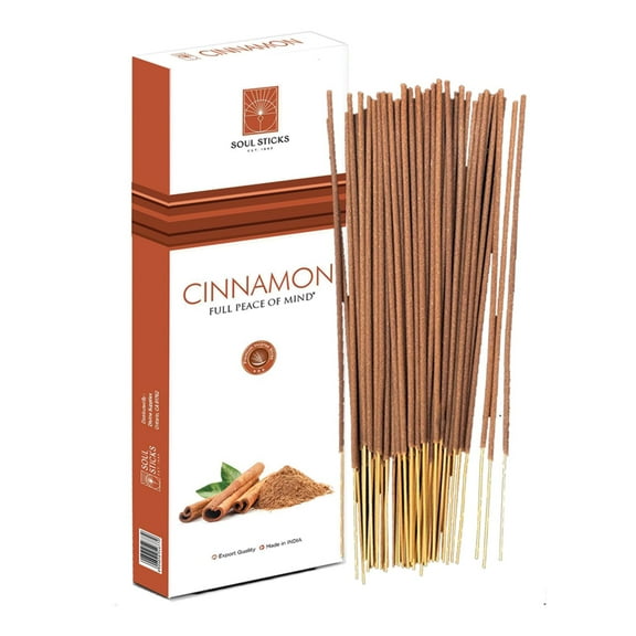 SOUL STICKS Premium Incense Sticks, 90g Packs Cinnamon