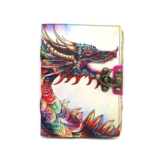 Soul Sticks Dragonfire Genuine Leather Journal, 5" x 7", 200 Pages