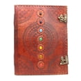 thumbnail image 1 of Soul Sticks Embossed 7 Chakras with Stones 10" x 13" Genuine Leather 200 Page Journal, 1 of 3