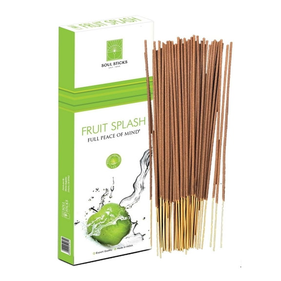 SOUL STICKS Premium Incense Sticks, 90g Packs Fruit Splash