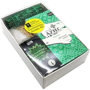 Soul Sticks Green Enchanting Aroma Kit Gift Set Box | Color and Fragrance Themed Kit with Aztec Incense Sticks, Essential Oil Blend, Scented Sage and 2 Selenite Tower