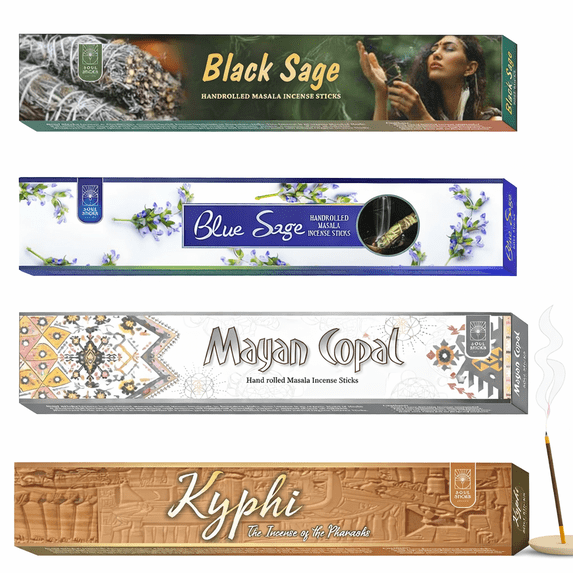 Soul Sticks, Spiritual Vibes Variety Natural Masala Incense Sticks (4 PK) -