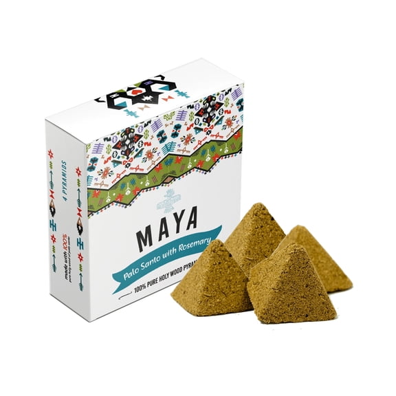 Soul Sticks Maya Rosemary Palo Santo Pyramid Incense Made from Powder for Cleansing Aromatherapy Spiritual Healing
