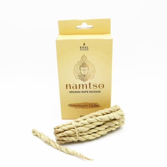 Soul Sticks Namtso Tibetan Handmade Rope Incense 20 Sticks Handrolled Himalayan Lokta Paper Incense