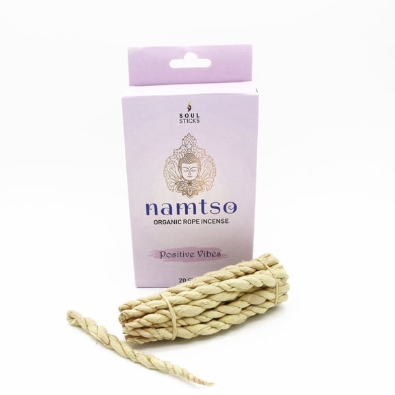 Soul Sticks Namtso Tibetan Handmade Rope Incense 20 Sticks Handrolled Himalayan Lokta Paper Incense