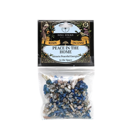 Soul Sticks Peace in the Home Resin Incense 1oz Pack Premium Natural Aromatic Resins Ideal for Meditation, Relaxation, and Spiritual Practices