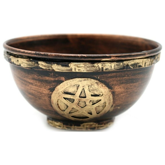 Soul Sticks Pentacle Metal Smudge Bowl for Sage Smudging Altar Offerings Incense Burner