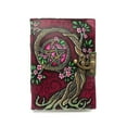 thumbnail image 1 of Soul Sticks Pink Tree Pentacle Genuine Leather 200 Page Journal 5"x7", 1 of 1