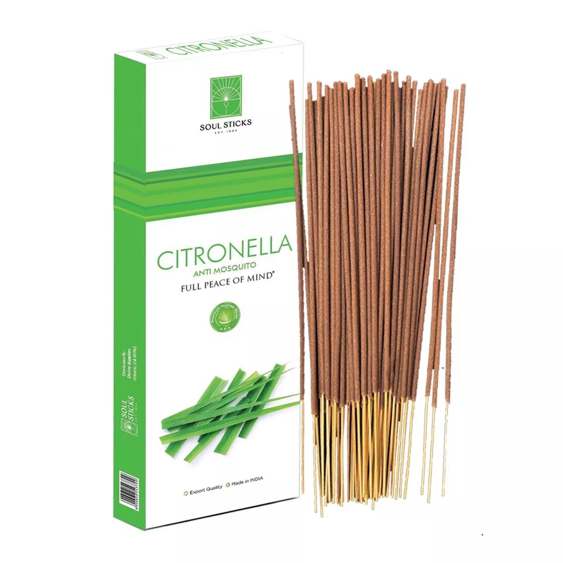 SOUL STICKS Premium Incense Sticks, 90g Packs Citronella