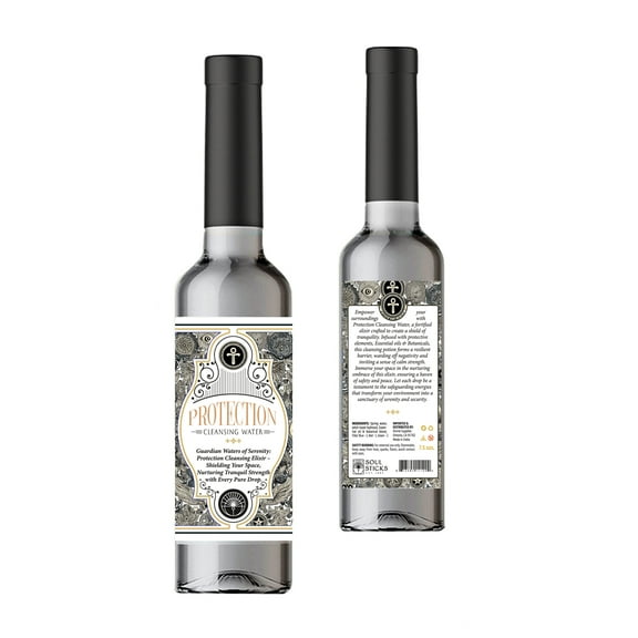 Soul Sticks Protection Spiritual Cleansing Water 7.5 ounce Bottle For Purifying and Energy Clearing