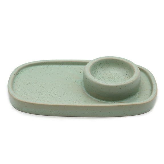 Soul Sticks Sage Green Ceramic Bowl in Plate Smudge Stick and Palo Santo Ash Catcher