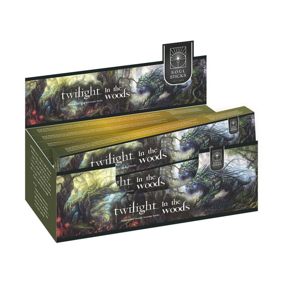 Soul Sticks Twilight in the Woods Hand-Rolled Incense Sticks Mystic Spirit Blends 180 Gram Box | 100% Natural Masala Incense Organic Home Fragrance Agarbatti