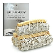 Soul Sticks White Sage and Palo Santo Smudge Sticks 4 Inch | White Sage Smudging Wands | Bulk Quantities for Home Cleansing, Meditation, Smudging Rituals | Sustainably Sourced in California