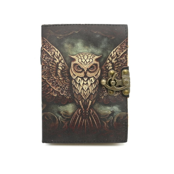 Soul Sticks Wise Owl Genuine Leather 200 Page Journal 5" x 7"