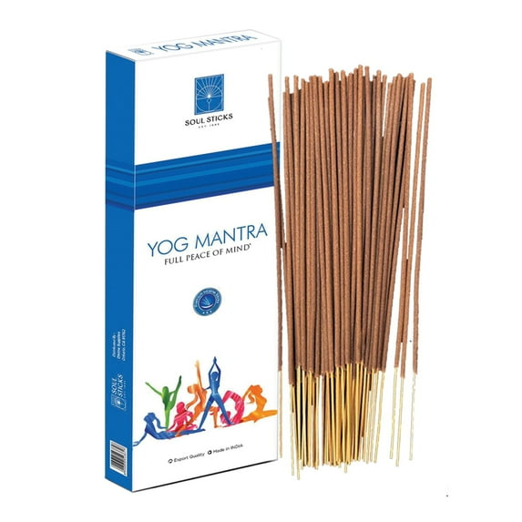 SOUL STICKS Premium Incense Sticks, 90g Packs Yoga Mantra
