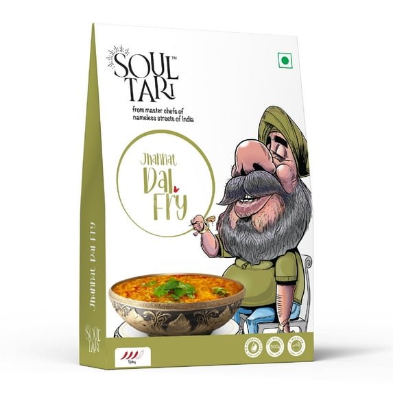 Soul Tari Ready to Eat Jhannat Dal Fry 300g | Zesty Yellow Dal with Spicy Dhaba-style Tadka | Just Heat and Eat