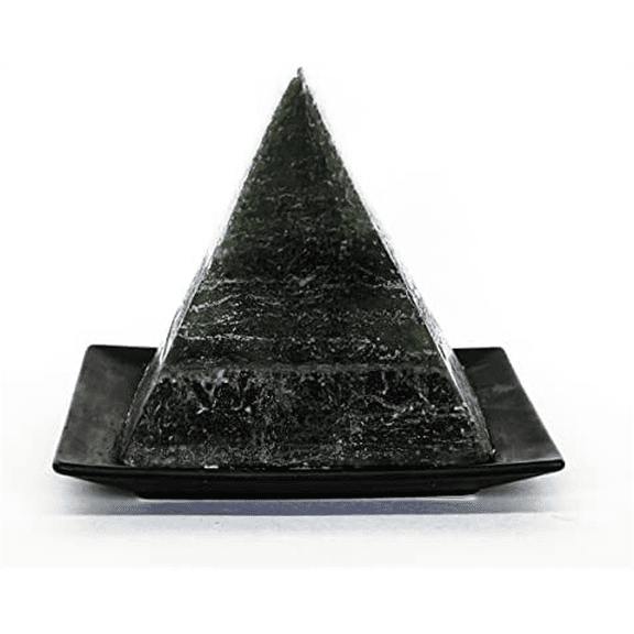 Soul-Terra Virgo Zodiac Mystery Crystal Pyramid Candle-Real Crystals, Rings, Amulets and/or Runes Inside-12 Zodiacs-Natural Hemp Wick-75 Hours Burn Time-Candles with Healing Crystals