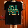 thumbnail image 1 of Soul Train Retro Green Color Inspired Music Vibes Gift Graphic Tee,for unisex up to 5XL, 1 of 2