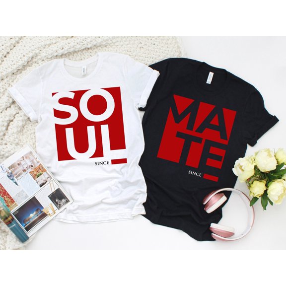 Soul and Mate Couple Shirt Soulmate Since Shirt Valentines Day Shirt Couple Matching Shirt