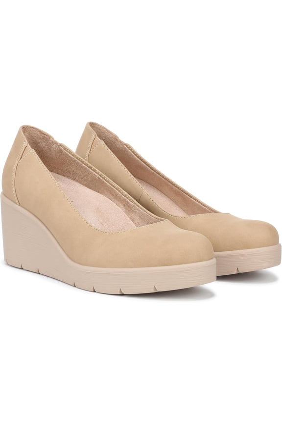 Women's About Time Wedge Pump Dune Dust Tan 8M
