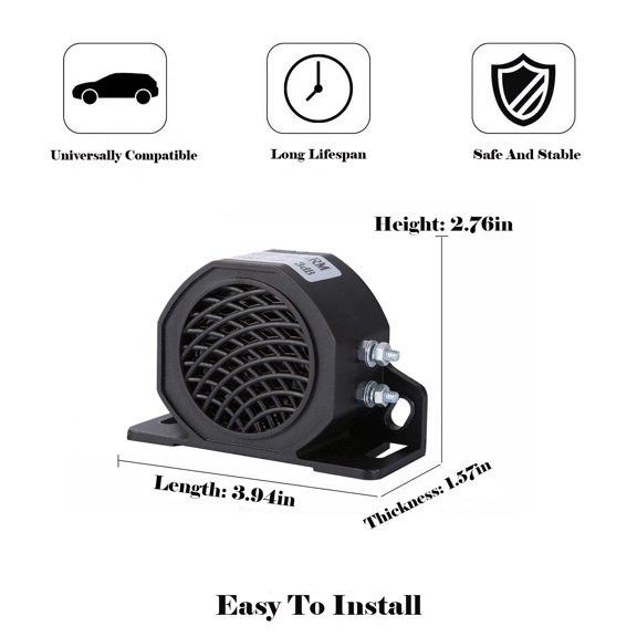 Soul's 2PCS Truck Backup Alarm 110dB Waterproof 12V/24V Reverse Beeper V14