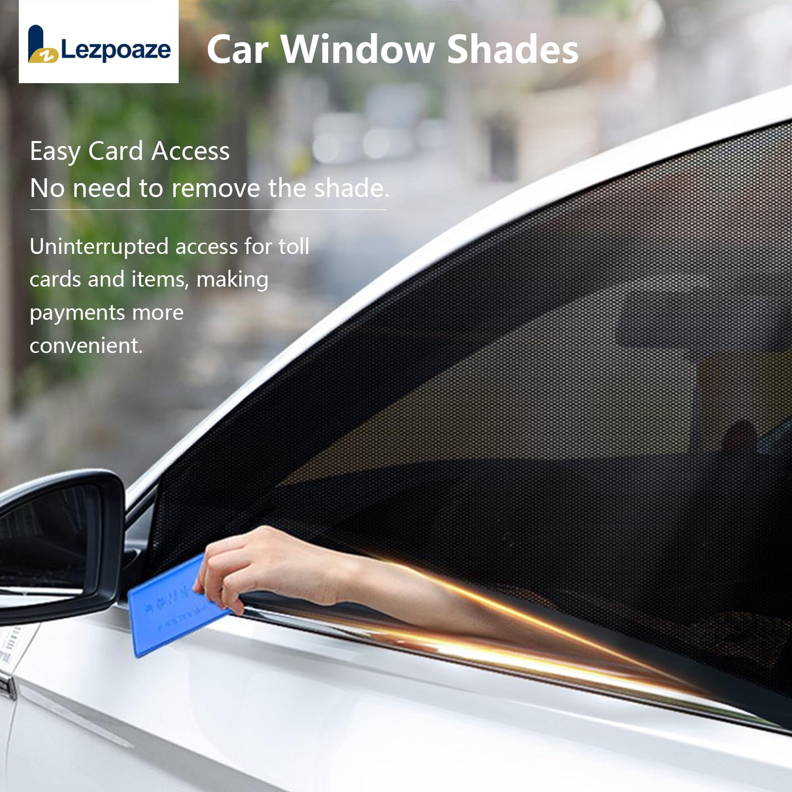 Soul's 4-Pack Car Window Shades with Insect Screen, UV Blocking ...