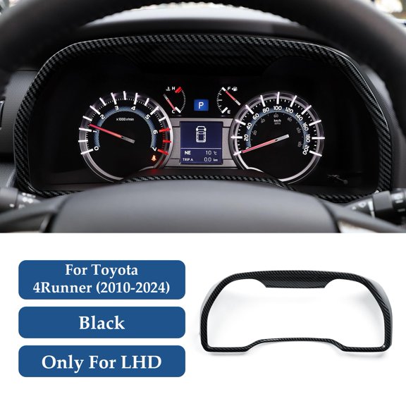 Soul's Car Speedometer Surround ABS Sticker Carbon Fiber Decal Interior Trim Cover for Toyota 4Runner 2010-2024 Accessories V14