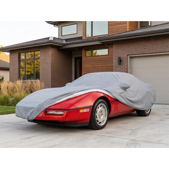 Soul's CarsCover Custom Fits C4 1983-1996 Chevy Corvette Car Cover for 5 Layer Heavy Duty Waterproof Ultrashield V14