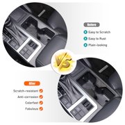 Soul's Center Console Cup Holder Frame Cover Trim Toyota Land Cruiser 250 Prado 2024 2025 2026 Accessories, ABS Gear Shift Water Cup Holder Frame Cover Trim Accessories Carbon Fiber Pattern V14