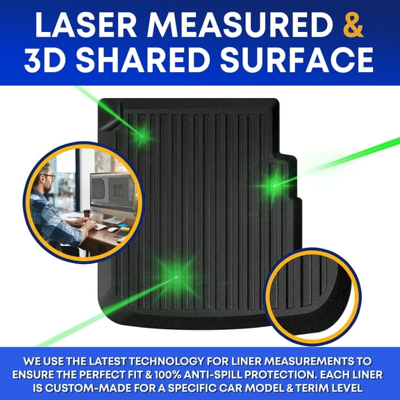 Soul's Premium Cargo Liner for Audi A7 S7 2012-2018 - 100% Protection - Custom Fit Car Trunk Mat - Easy-to-Wash & All-Season Black Cargo Mat - 3D Shaped Laser Measured Trunk Liners for Audi A7 S7 V14